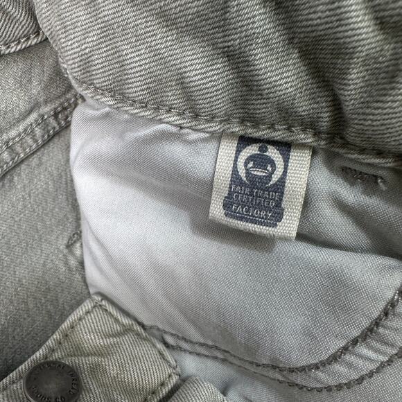 Universal Thread Vintage Midi Denim Short SZ 26 Gray Mid Rise Distressed Cut-Off - Picture 4 of 6